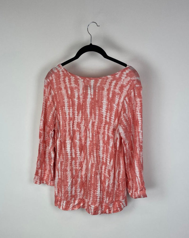 Orange Tie Dye Lounge Top- Small