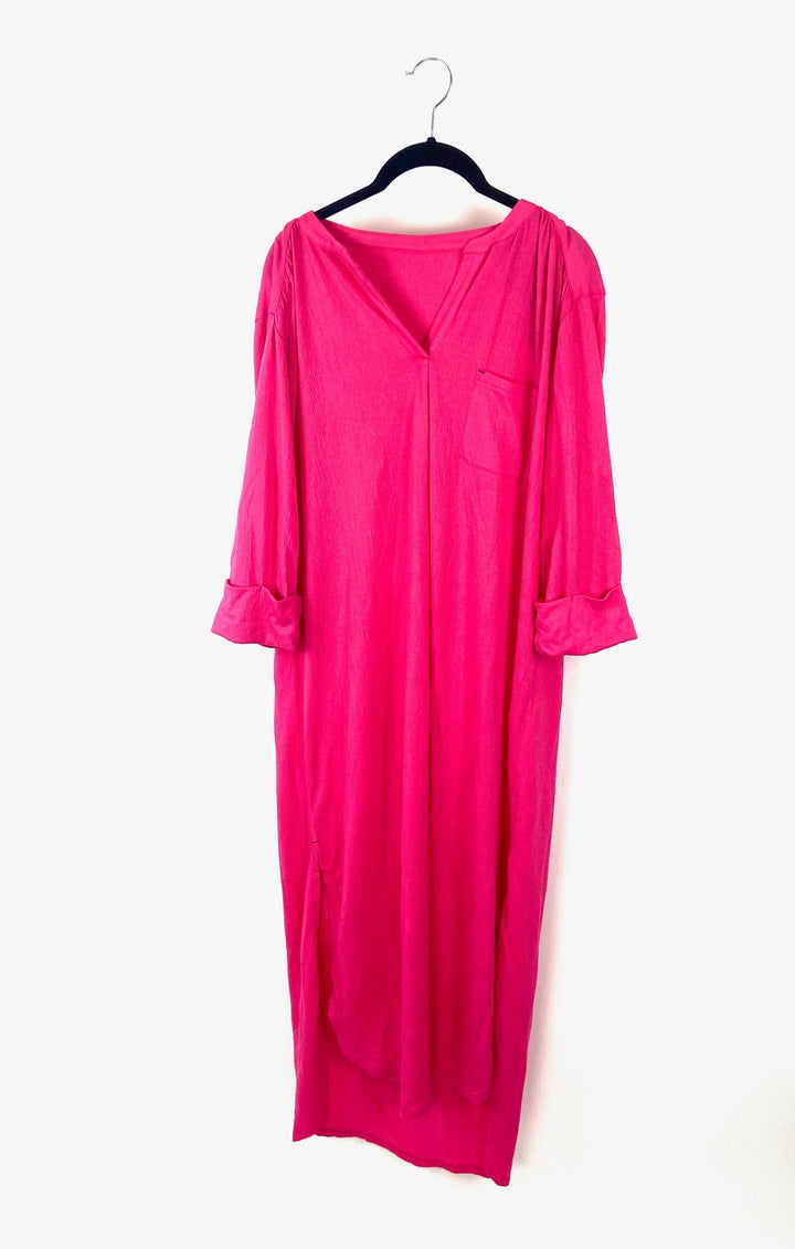 Hot Pink Lounge Dress - Small