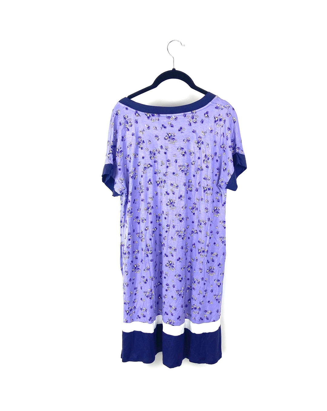 Purple Floral Nightgown - Small