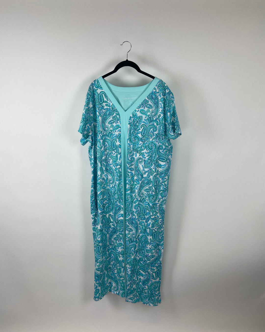 Blue Paisley Nightgown - 1X