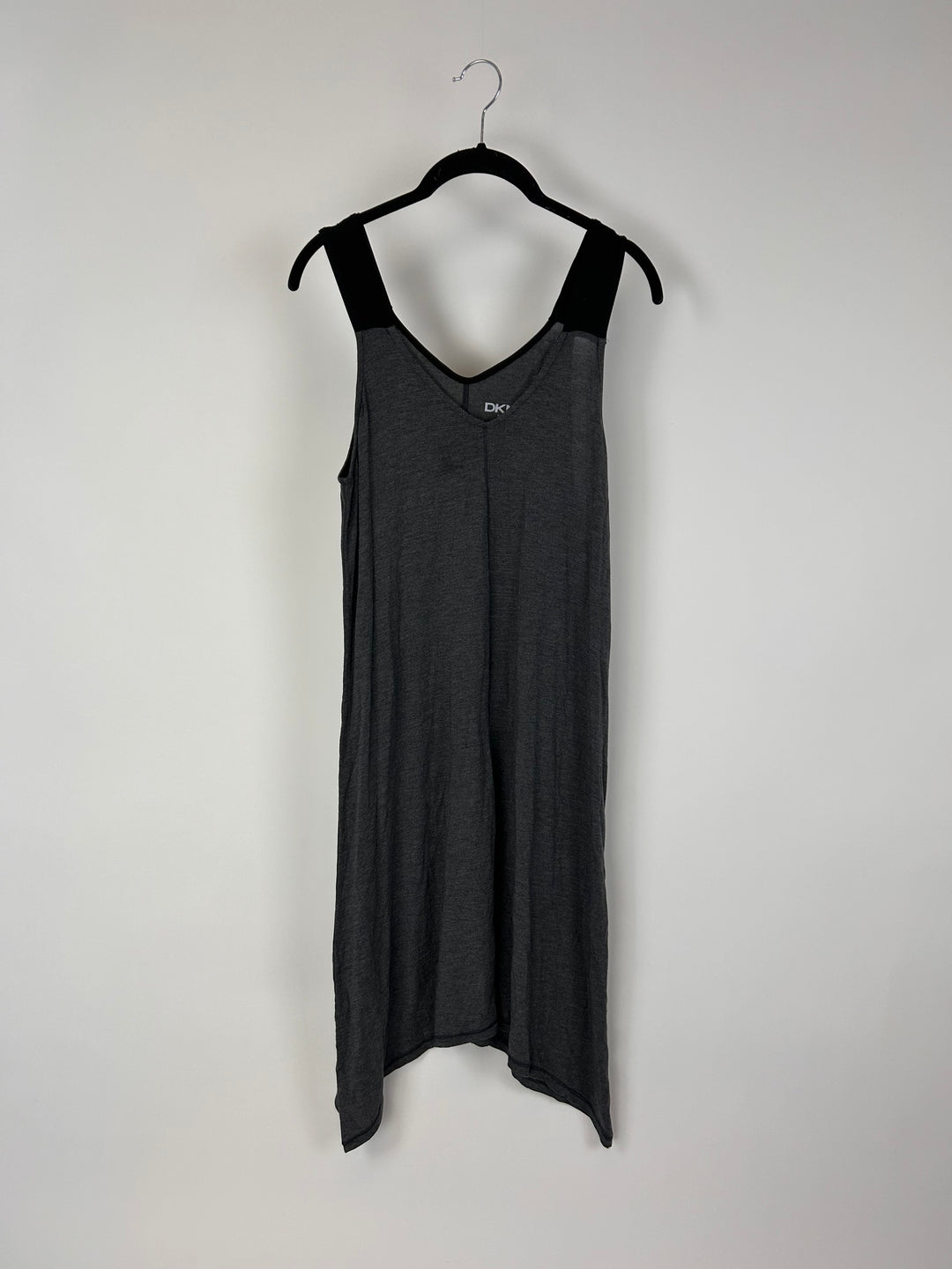 Dark Grey Sleeveless Long Dress - Small