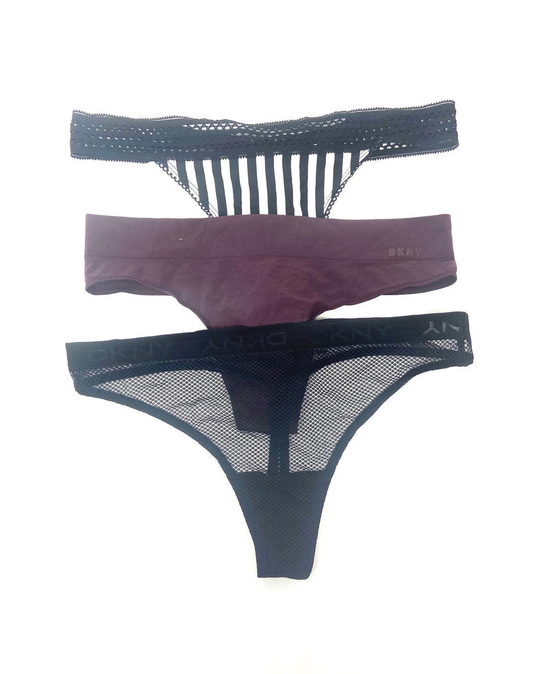DKNY Thong Underwear Mystery Pack of 3 - Small