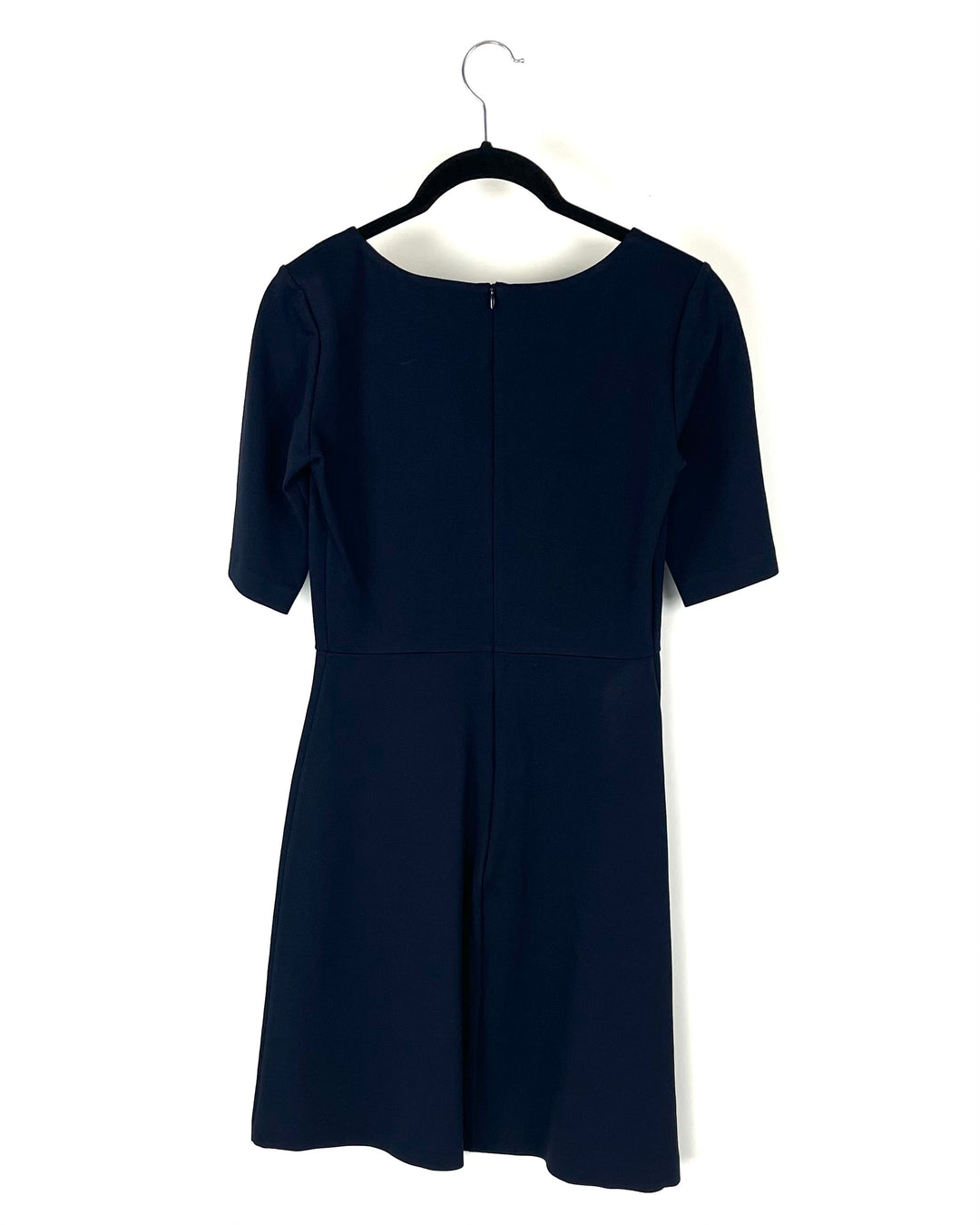 Short Sleeve Navy Blue Dress - Size 4/6
