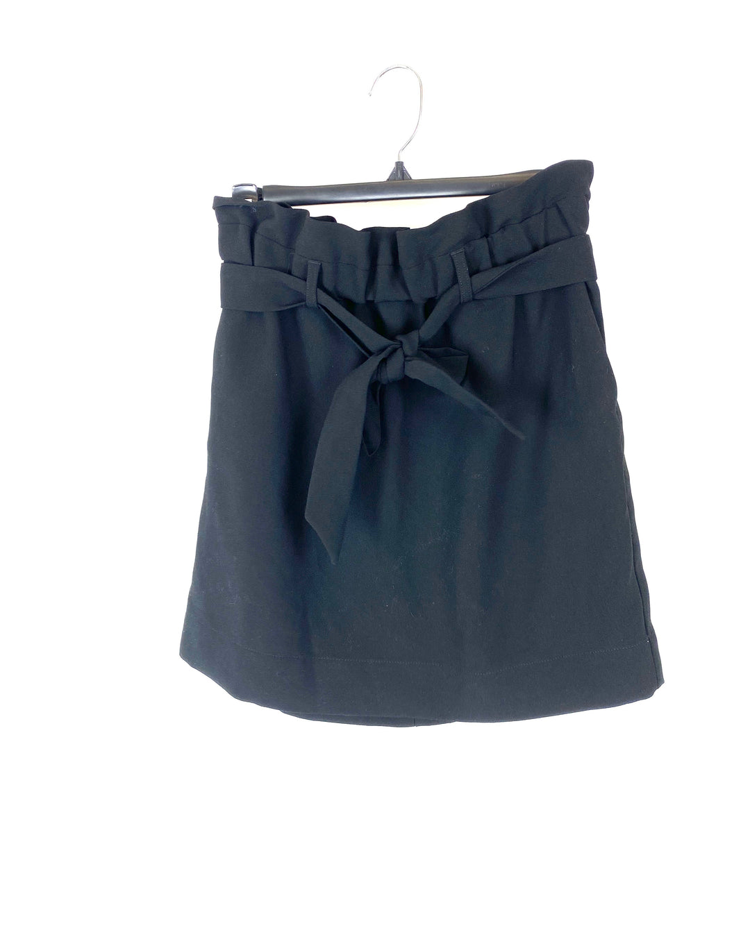 Black Skirt With Bow Belt - Extra Small