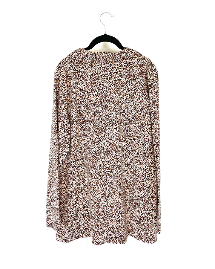 Leopard Print Cardigan - Size 10/12