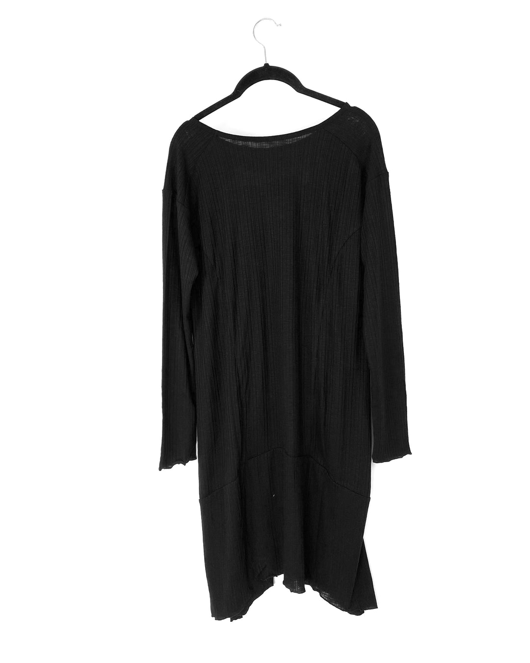 Black Ribbed Dress - Small and Medium