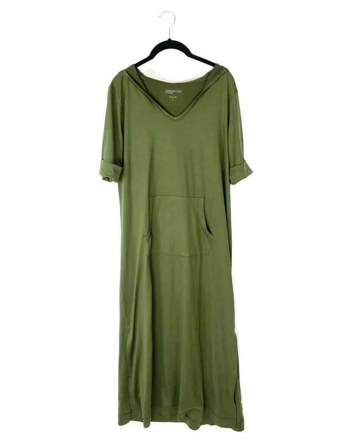 Cotton Hooded Dress - Size 6/8