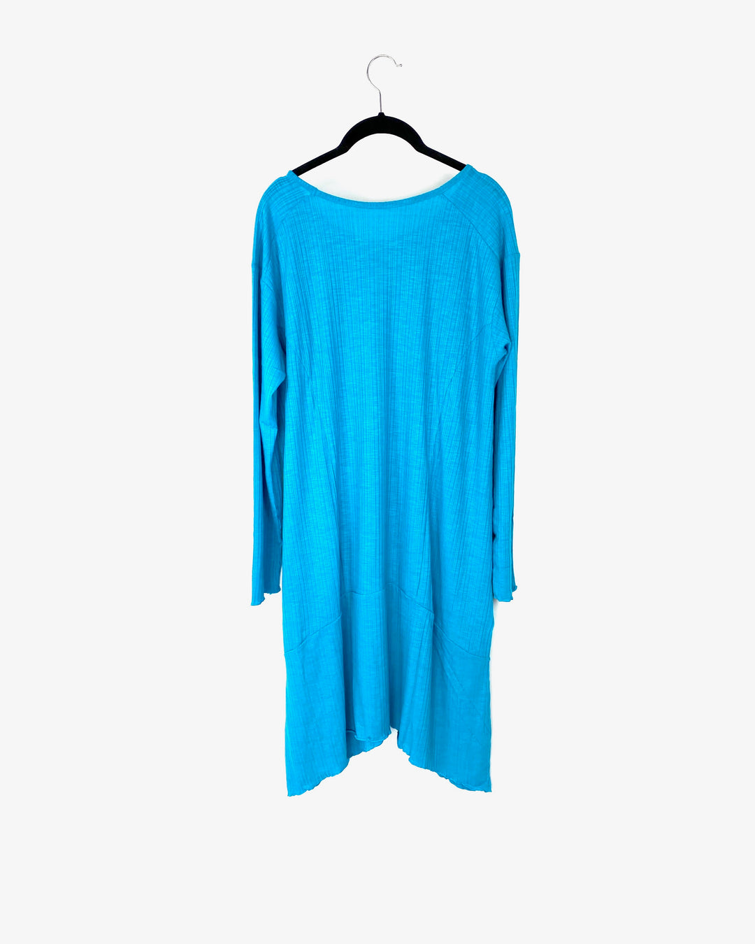 Bright Blue Ribbed Dress - Small and Medium