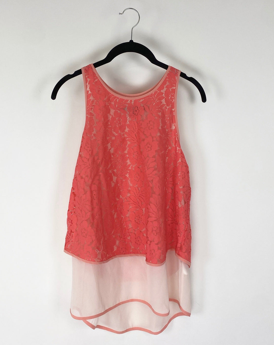 Coral Lace Top - Size 4