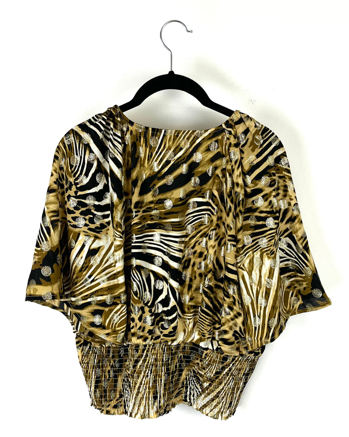 Animal Print Blouse - Size 00-12