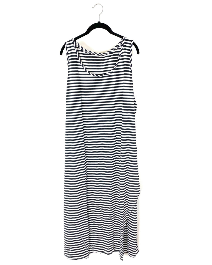 Striped Tank Top Maxi Dress - Small