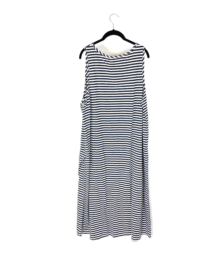 Striped Tank Top Maxi Dress - Small