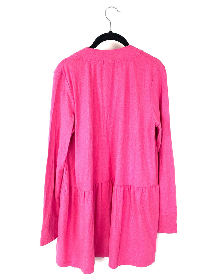 Pink Long Sleeve Cardigan - Size 6/8