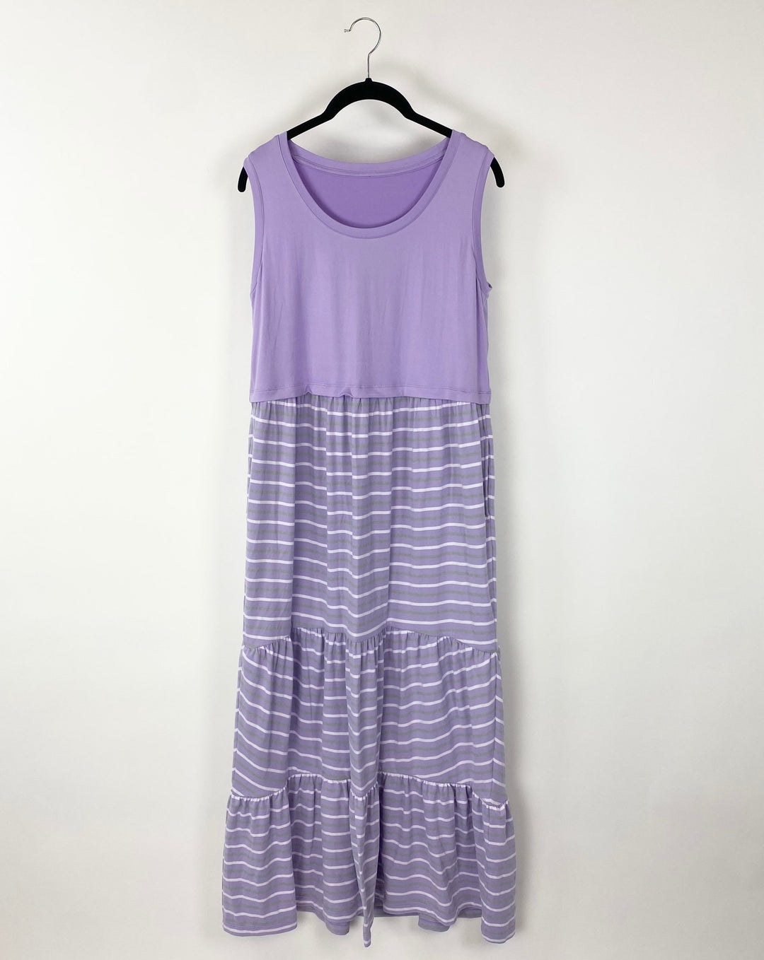 Purple Sleeveless Maxi Dress - Size 6/8
