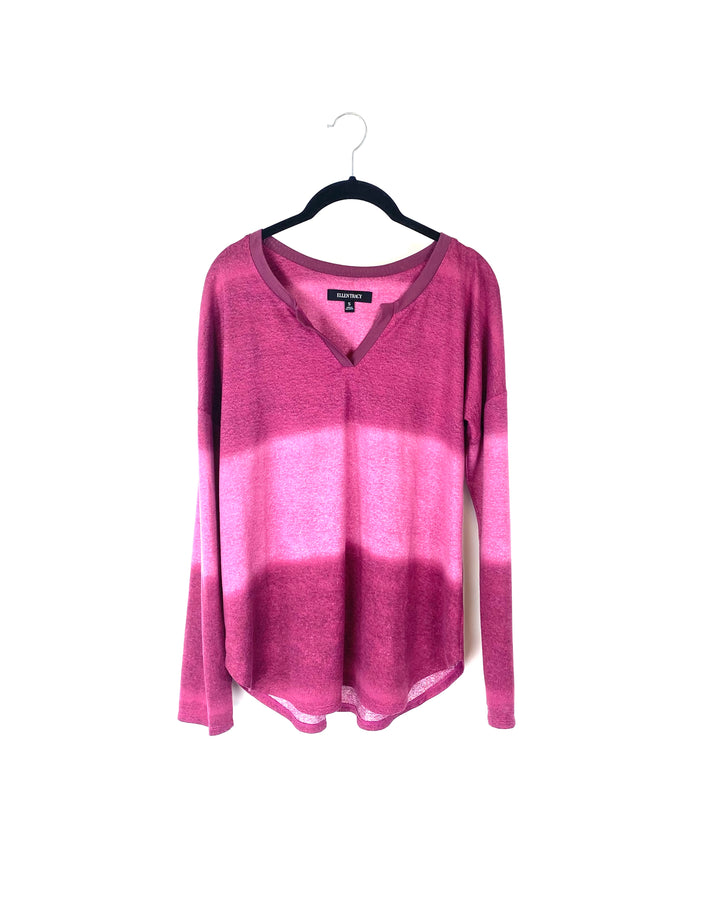 Pink Long Sleeve Top - Small