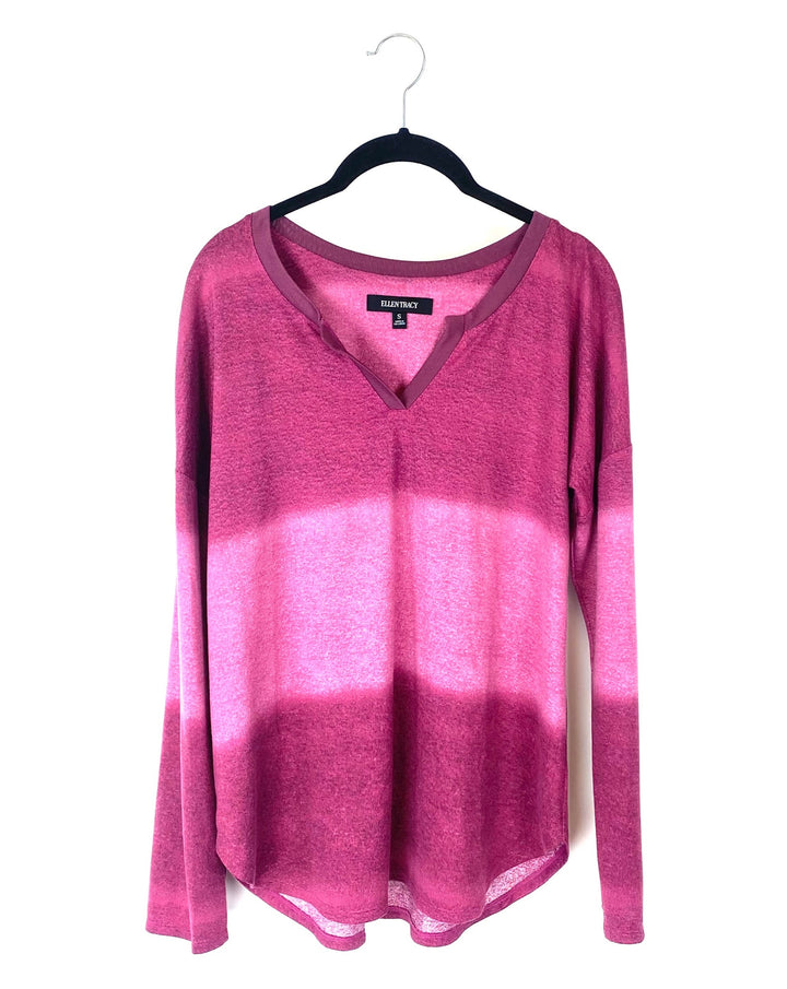 Pink Long Sleeve Top - Small