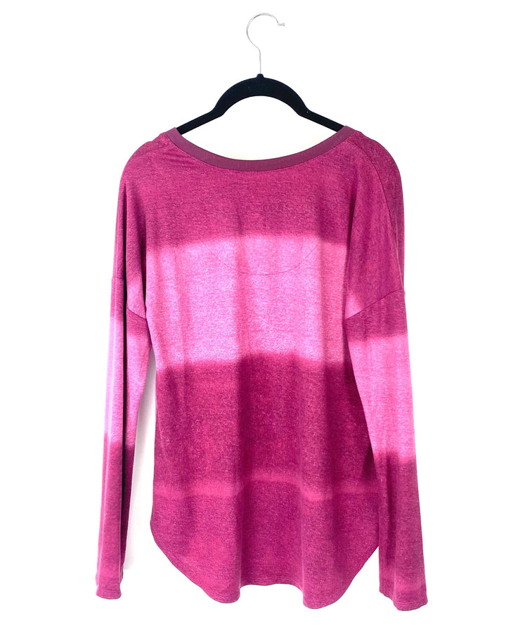 Pink Long Sleeve Top - Small