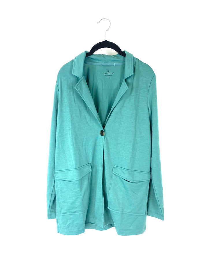 Green Button Cardigan - Size 2/4