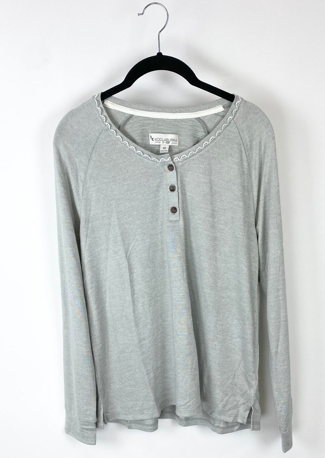 Heather Grey Pajama Shirt - Medium