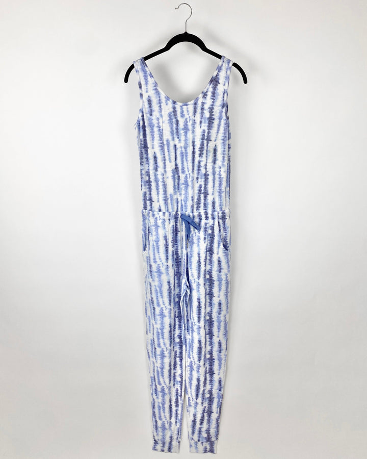 Blue Tie Dye Jumpsuit - XS
