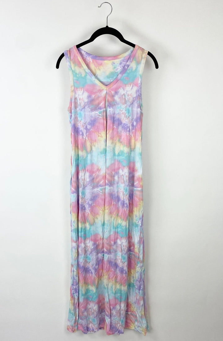 Tie-Dye Sleeveless Lounge Dress - Extra Small