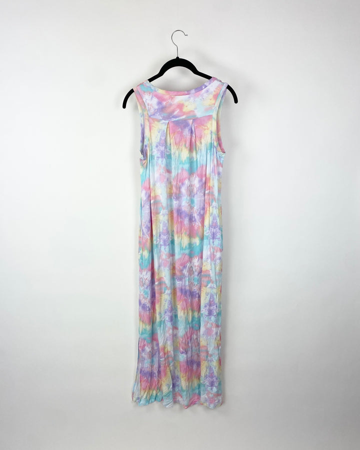 Tie-Dye Sleeveless Lounge Dress - Extra Small