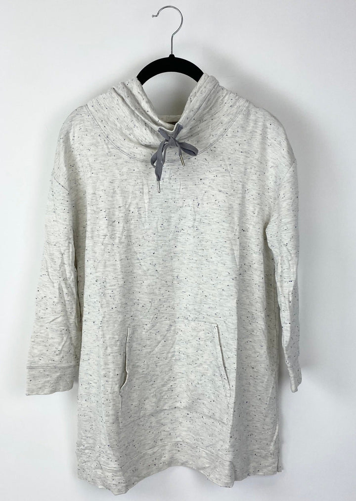 Cowl Neck 3/4 Sleeve Top - Extra Small