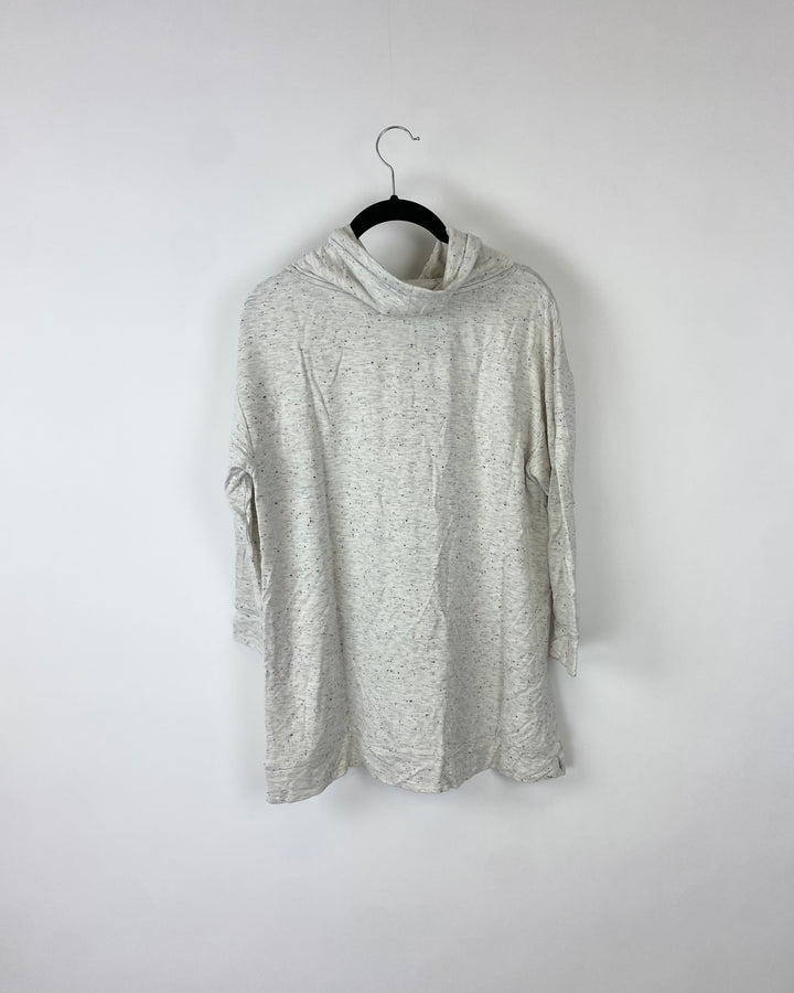 Cowl Neck 3/4 Sleeve Top - Extra Small
