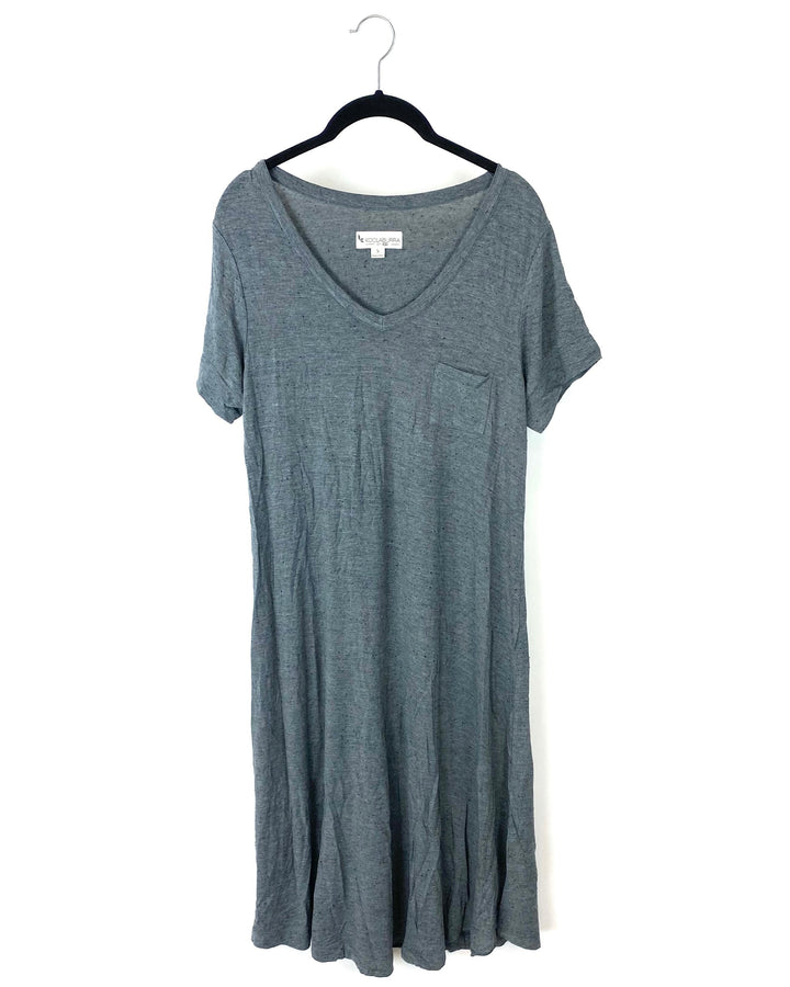 Grey T-Shirt Lounge Dress - Small