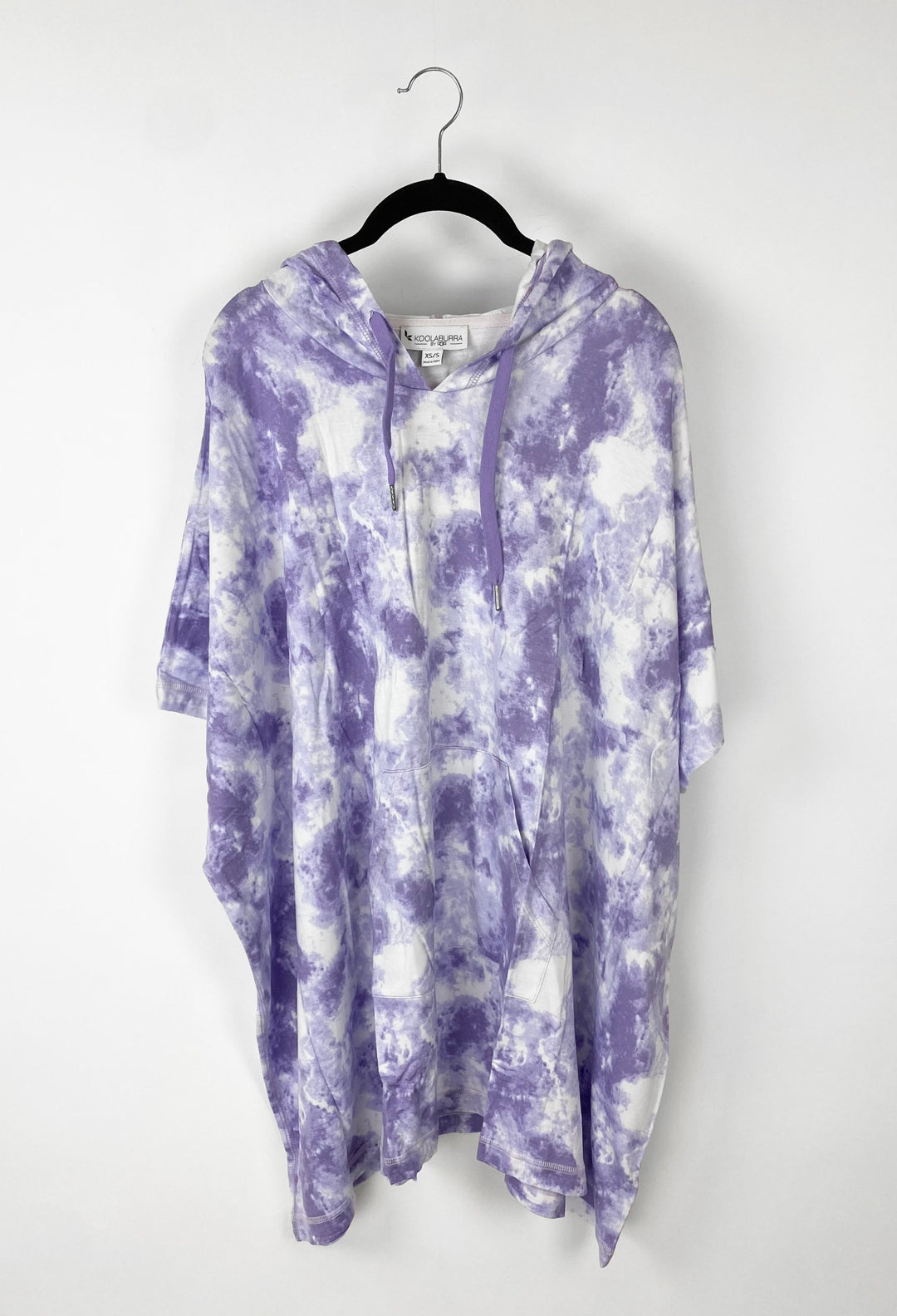 Purple Tie Dye Short Sleeve Sweatshirt - XS/S