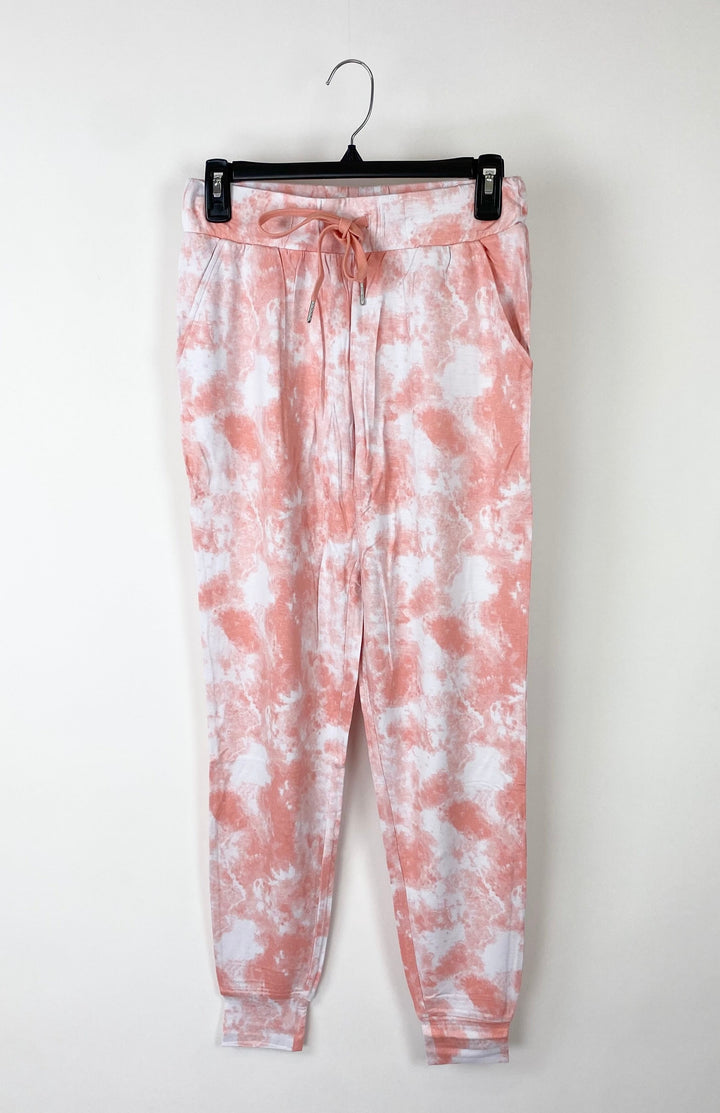 Coral Tie Dye Joggers - Extra Small