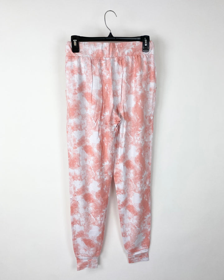 Coral Tie Dye Joggers - Extra Small