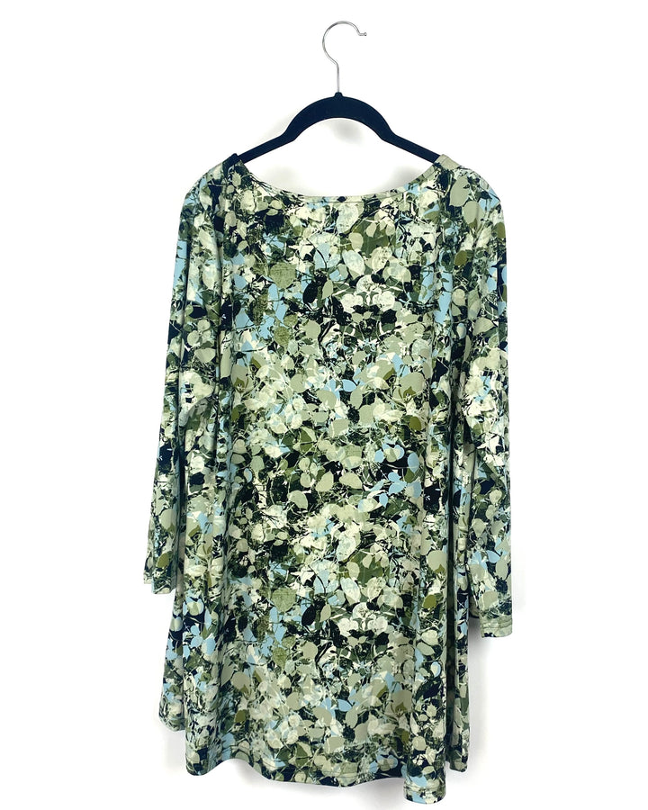 Green Quarter Sleeve Top - Large/ Extra Large