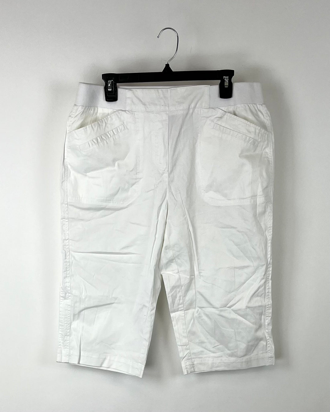 White Cropped Capri Pants - Size 14