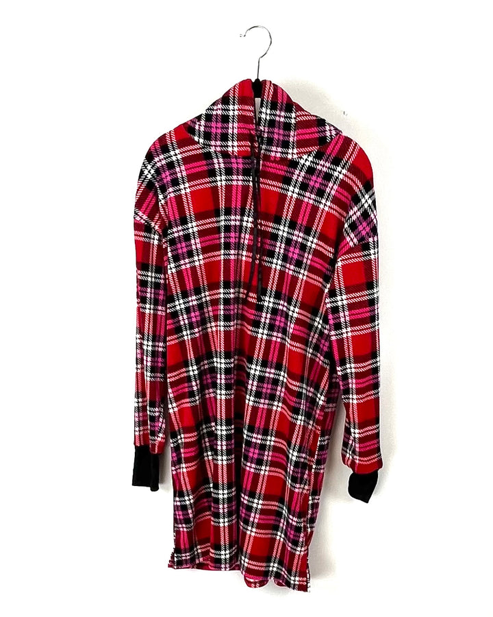 Plaid Multi-Color Sleep Dress - Small
