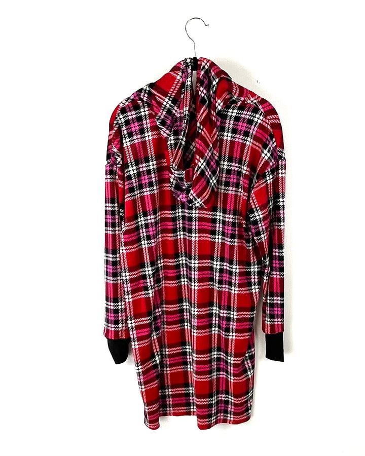 Plaid Multi-Color Sleep Dress - Small