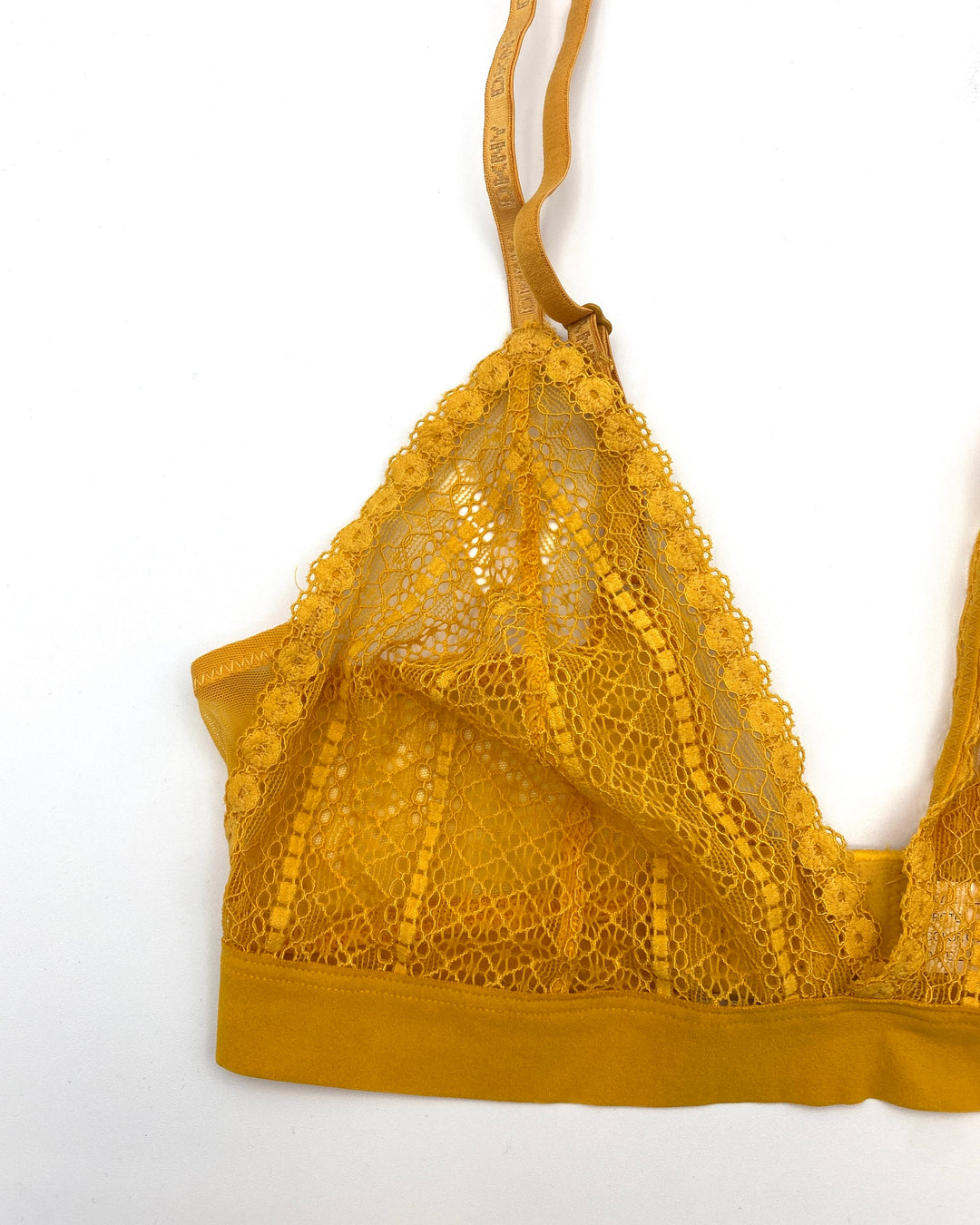 Yellow Lace Bralette - Small