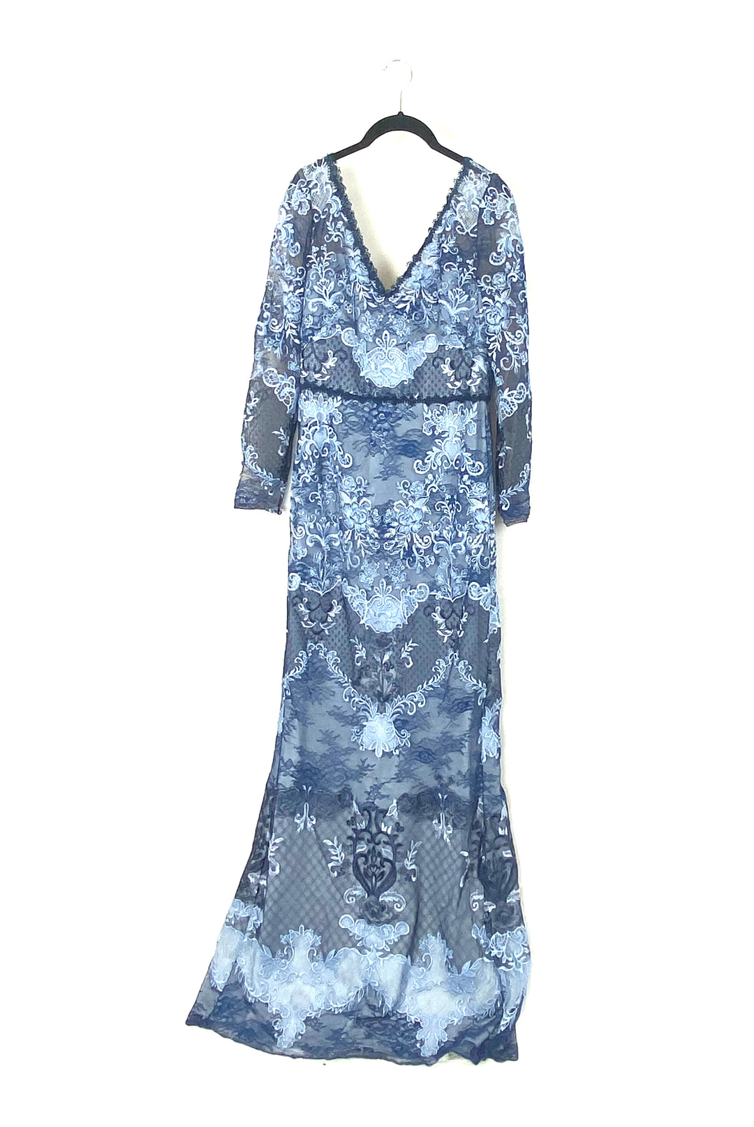 Blue Lace Gown - Size 6