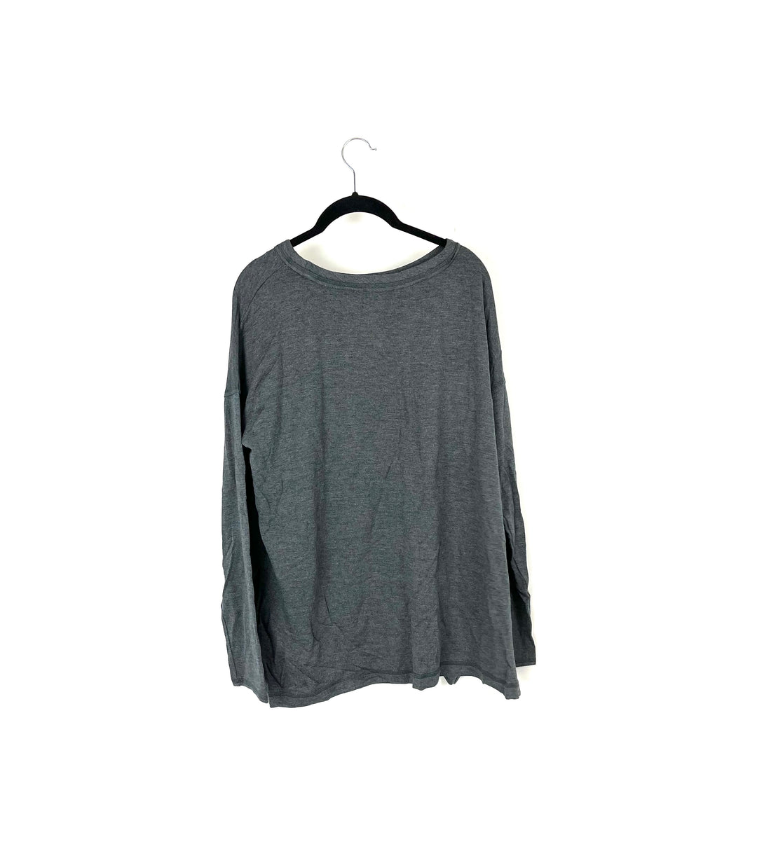 Comfy Grey Lounge Top - Size 6-8