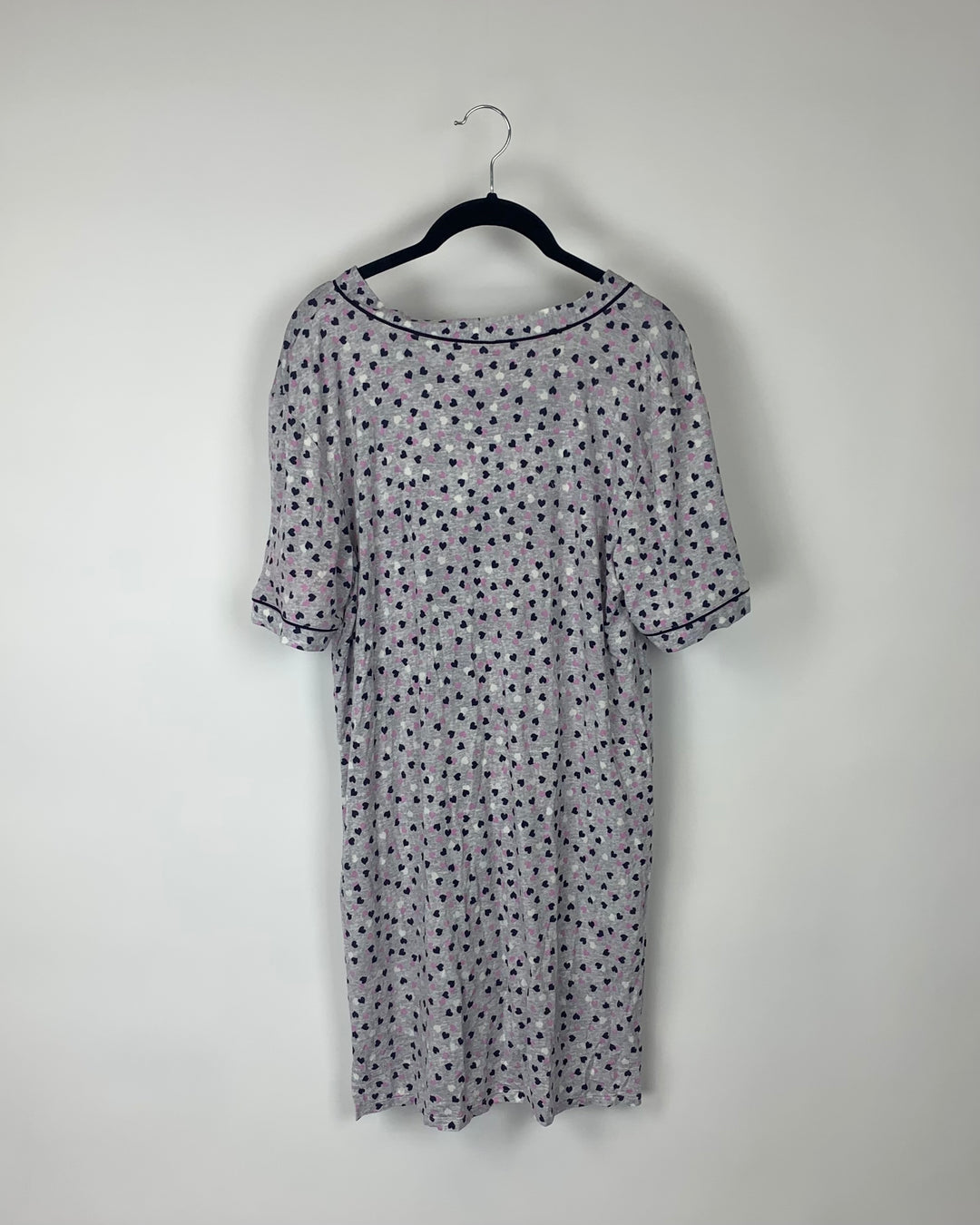 Heart Print Nightgown - Small