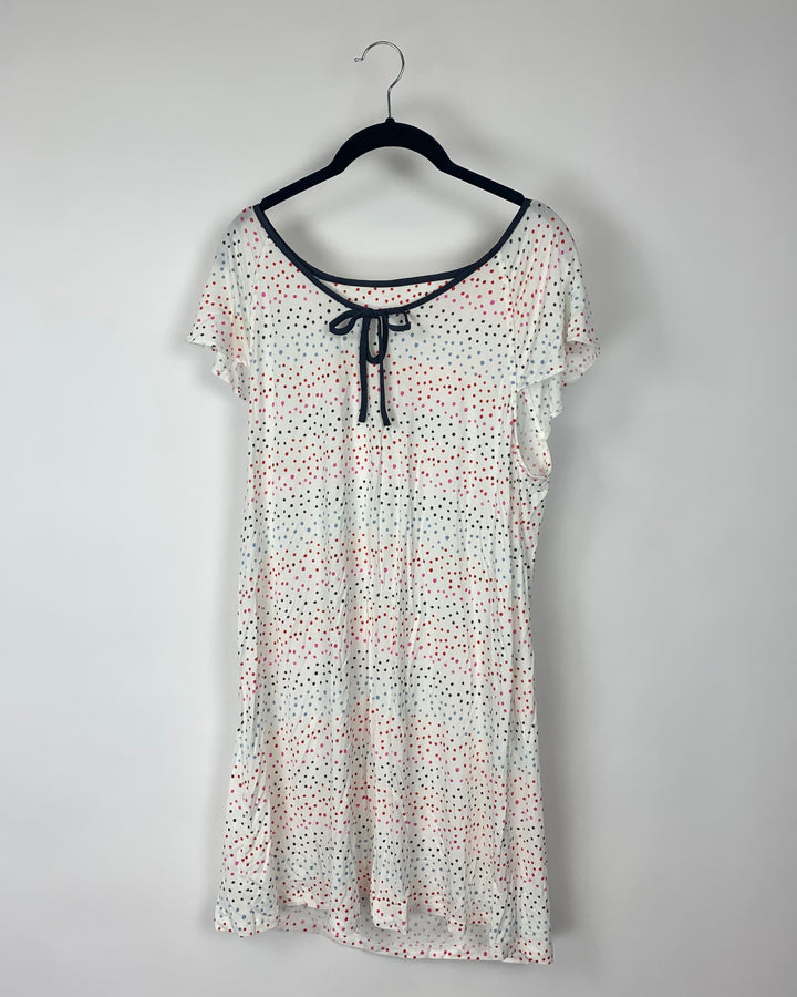 Colorful Polka Dot Nightgown - Small