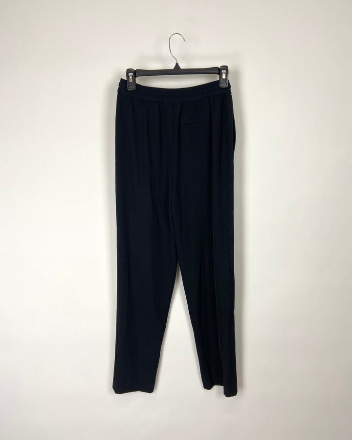 Black Elastic Waistband Pants - Size 2