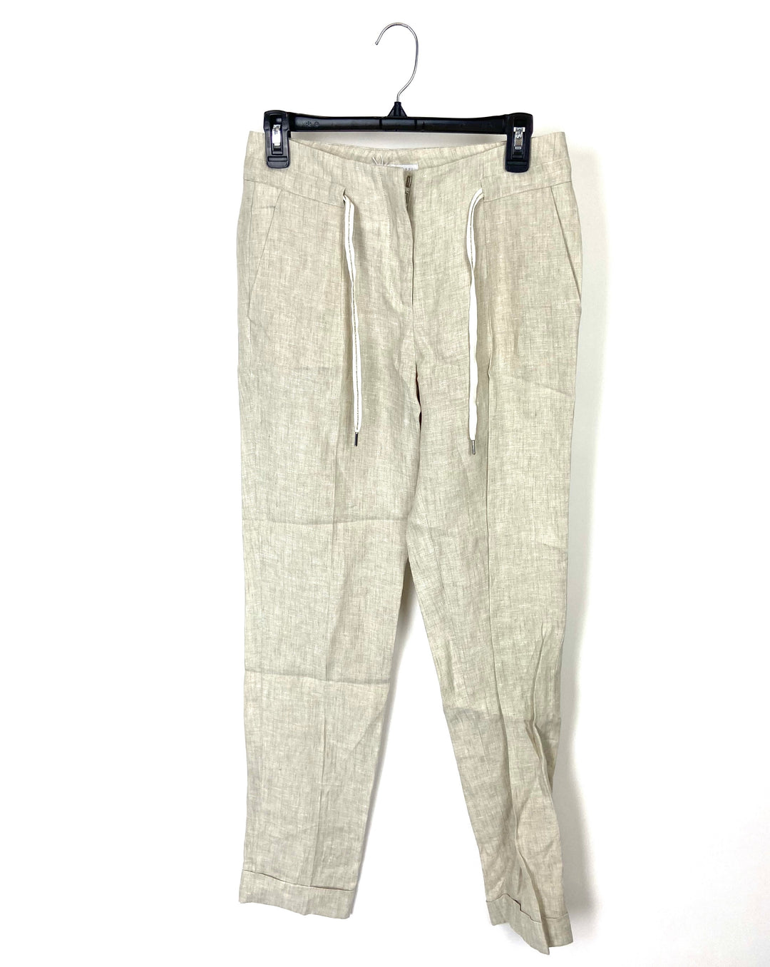 Beige Linen Pants - Extra Small