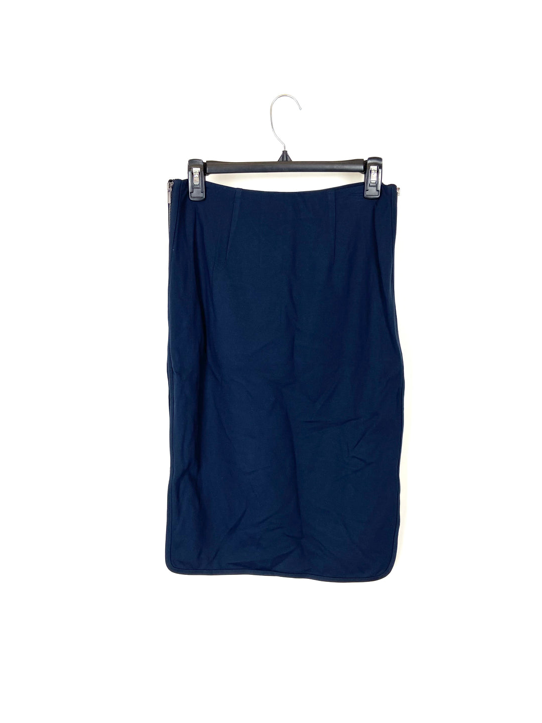Navy Zip Up Skirt - Size 6