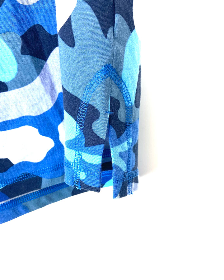 Blue Camouflage T-Shirt - Small/Medium