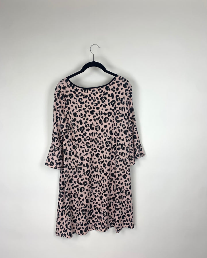 Pink and Black Cheetah Nightgown - Small