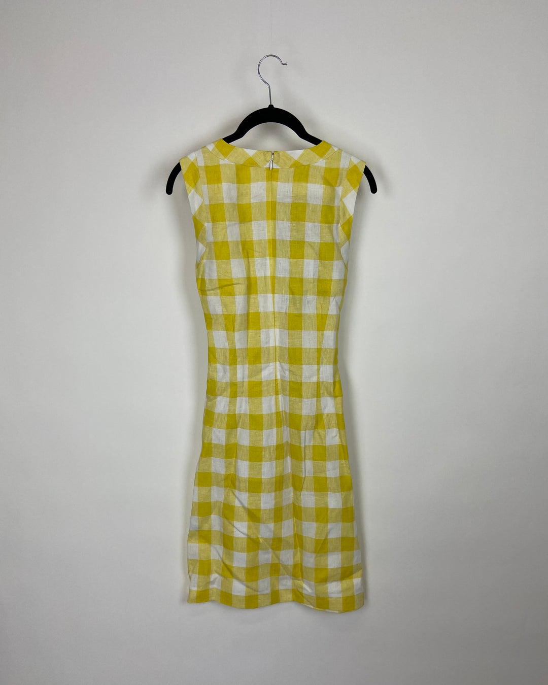 Yellow And White Gingham Dress - Size 4