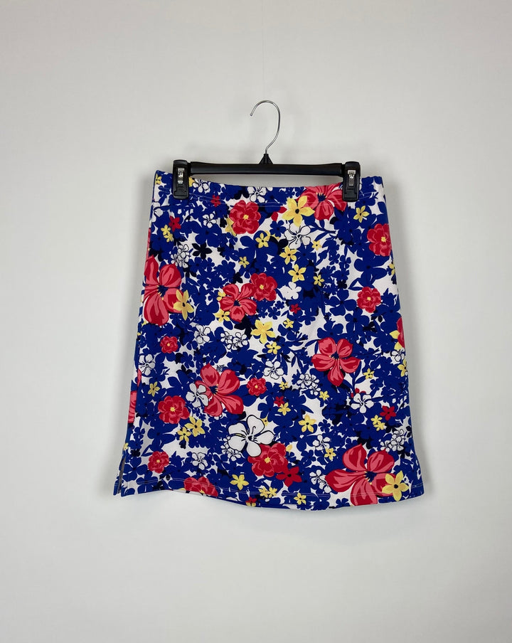 Floral Stretch Skirt - Small