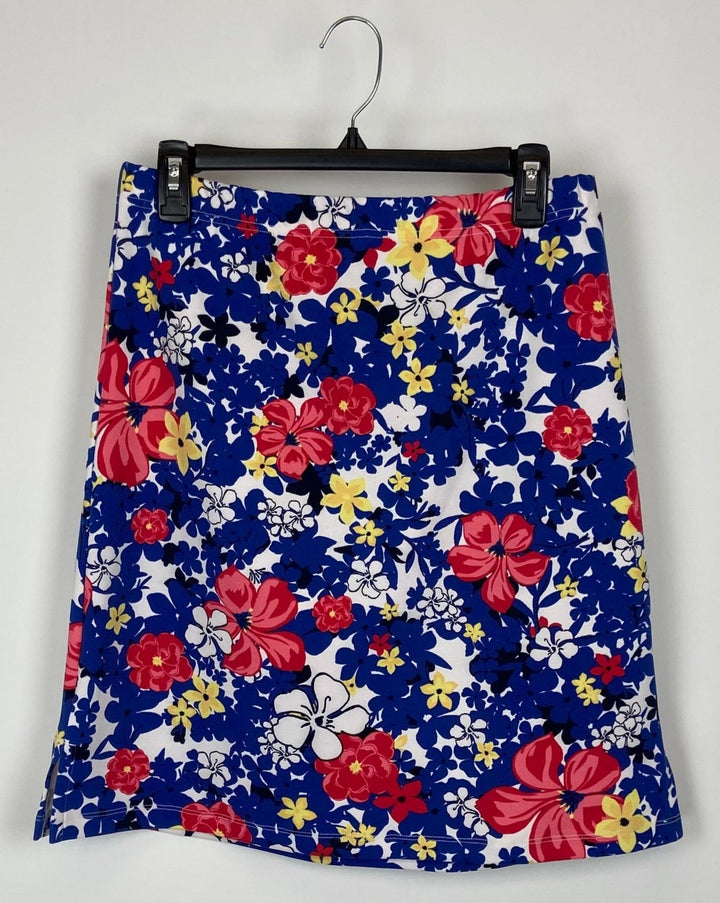 Floral Stretch Skirt - Small