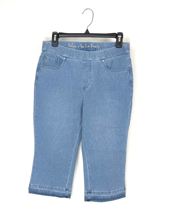 Light Blue Crop Pants - Size 6/8
